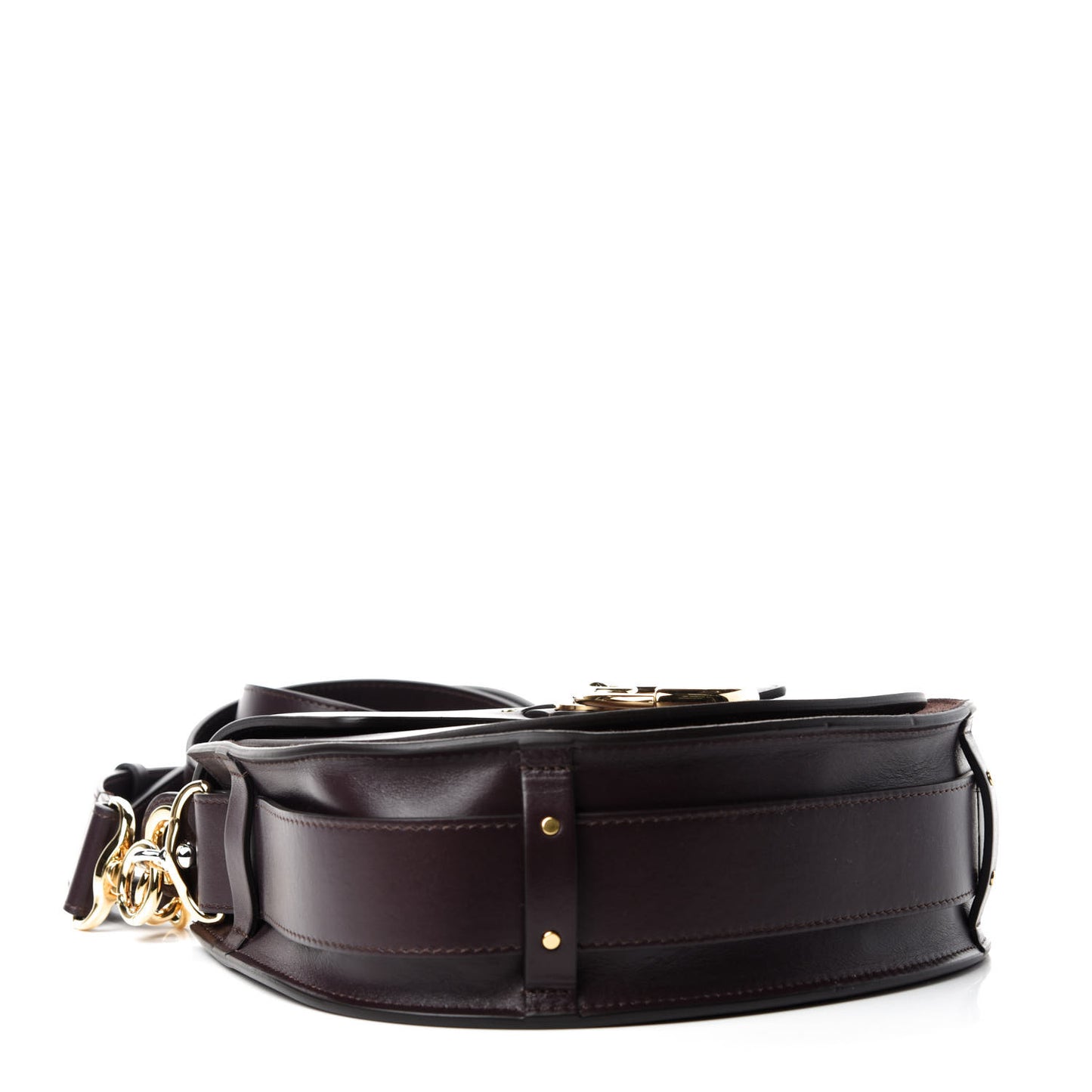 Calfskin Large Tess Bag Black Raisin