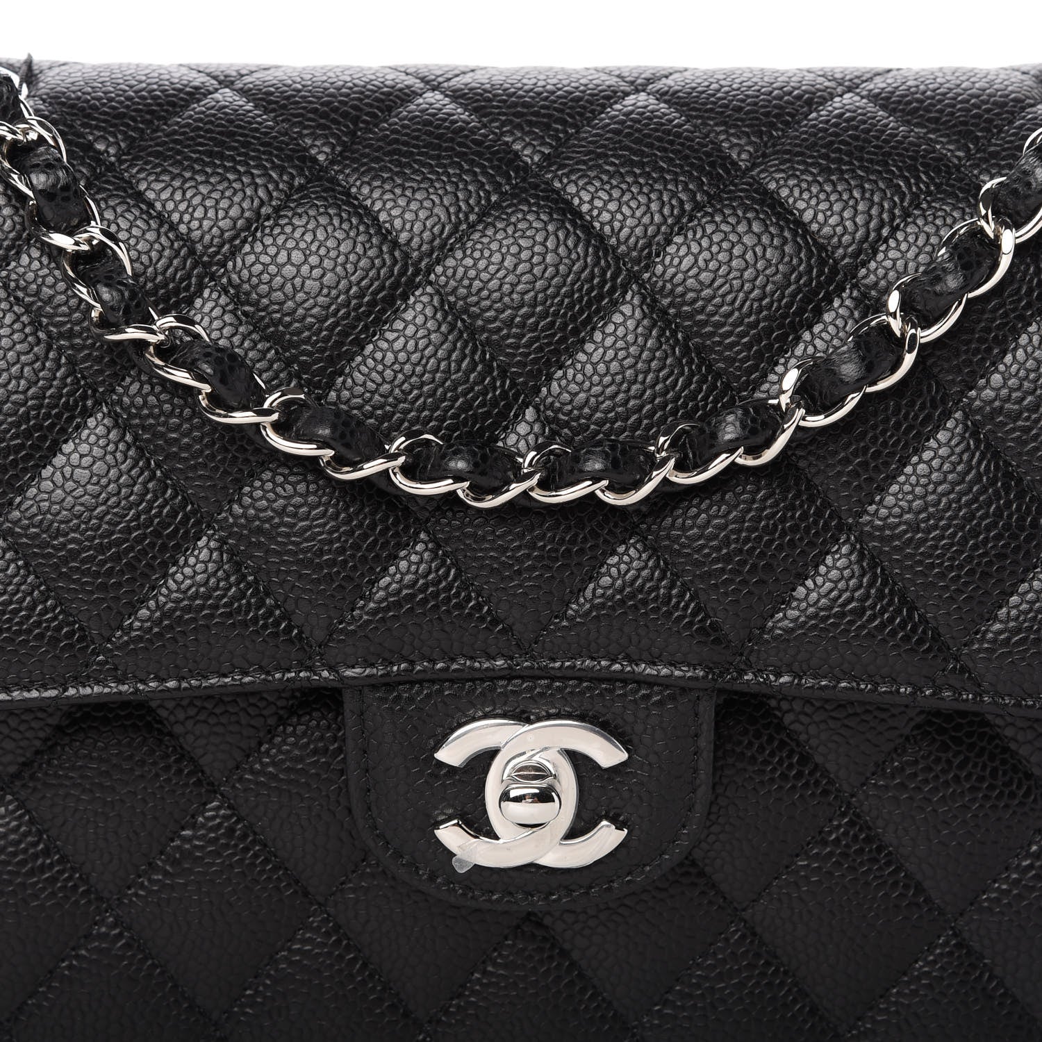Chanel Caviar Quilted Medium Double Flap Black 10 of 10