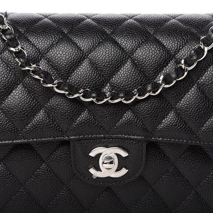 Chanel Caviar Quilted Medium Double Flap Black 10 of 10