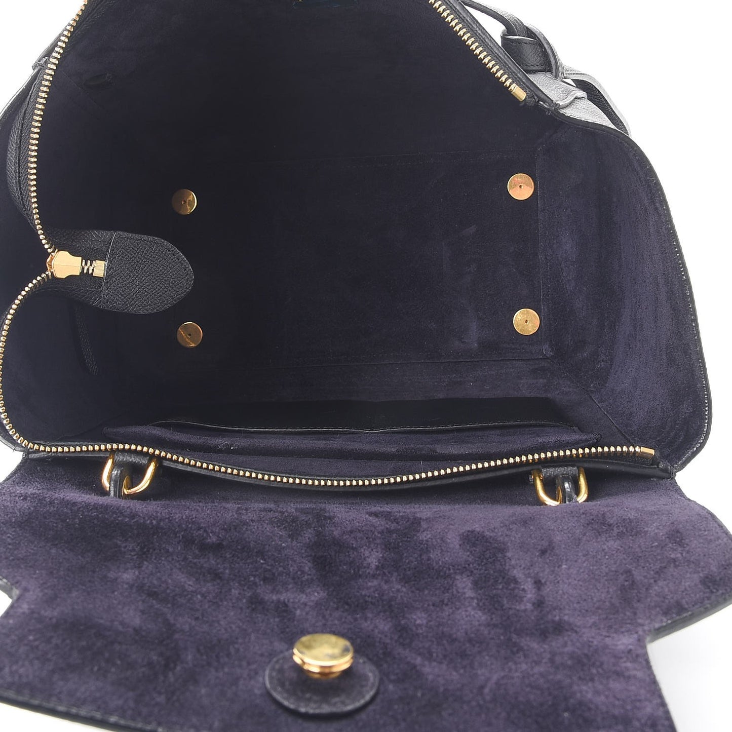 Baby Grained Calfskin Mini Belt Bag Black