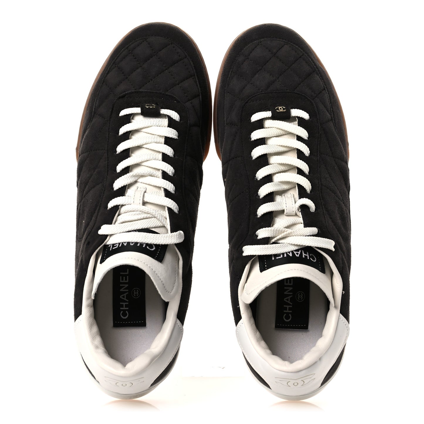 Suede Kidskin Quilted Mens Sneakers 43 Dark Grey