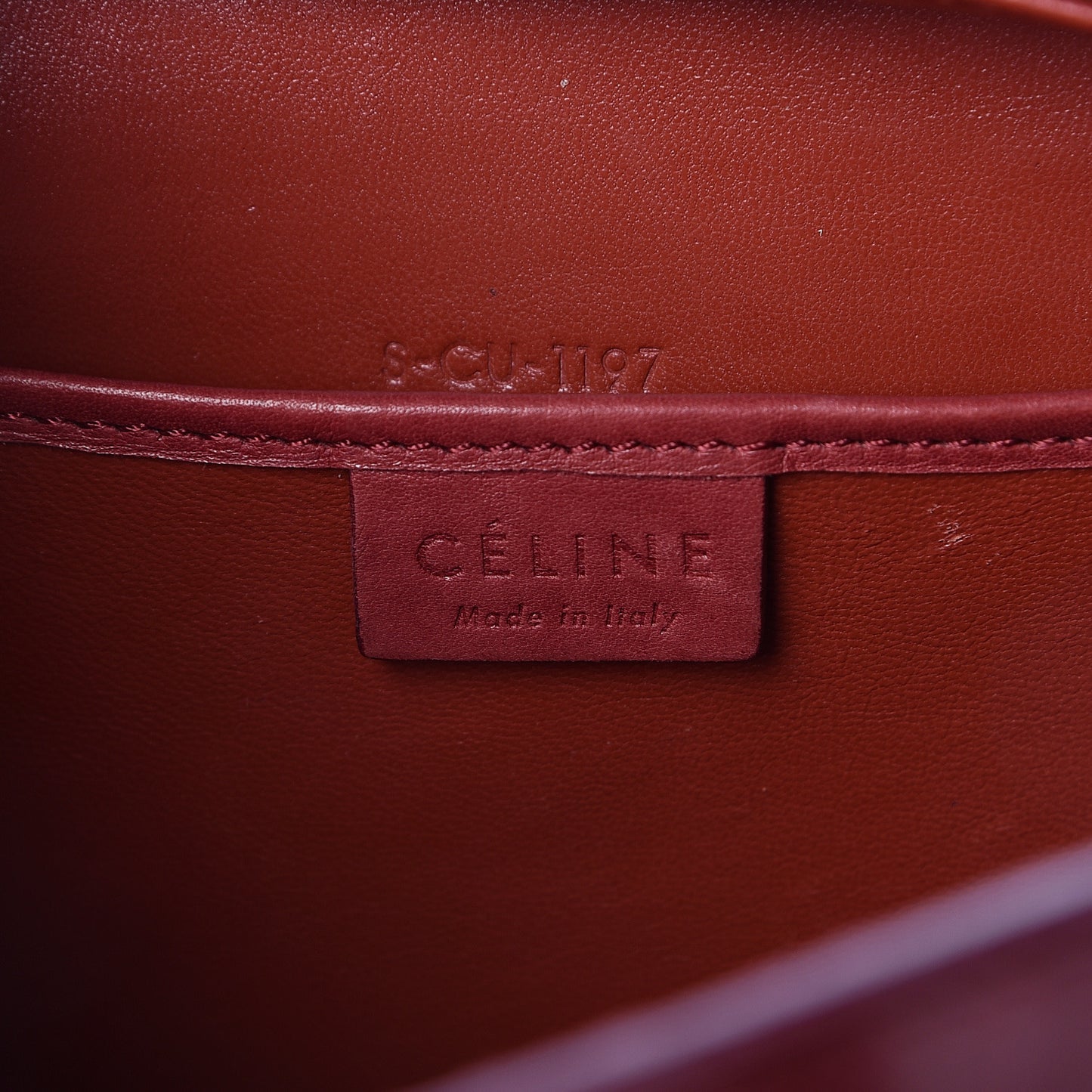 Smooth Calfskin Nano Luggage Red