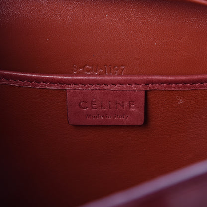 Celine Smooth Calfskin Nano Luggage Red 6 of 14