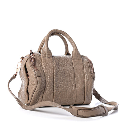 Alexander Wang Pebbled Lambskin Rockie Latte Rose Gold Hardware 2 of 4