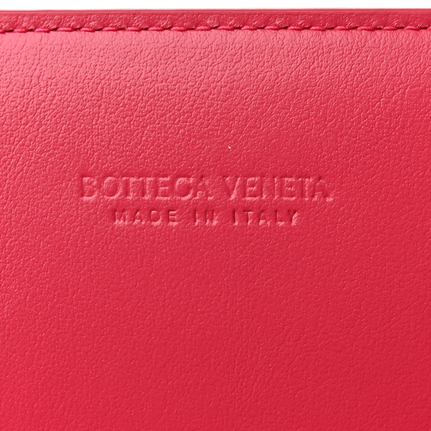 Nappa Intrecciato Flap Pouch Cranberry