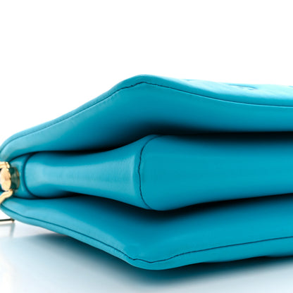 Louis Vuitton Lambskin Embossed Monogram Coussin PM Turquoise 10 of 11