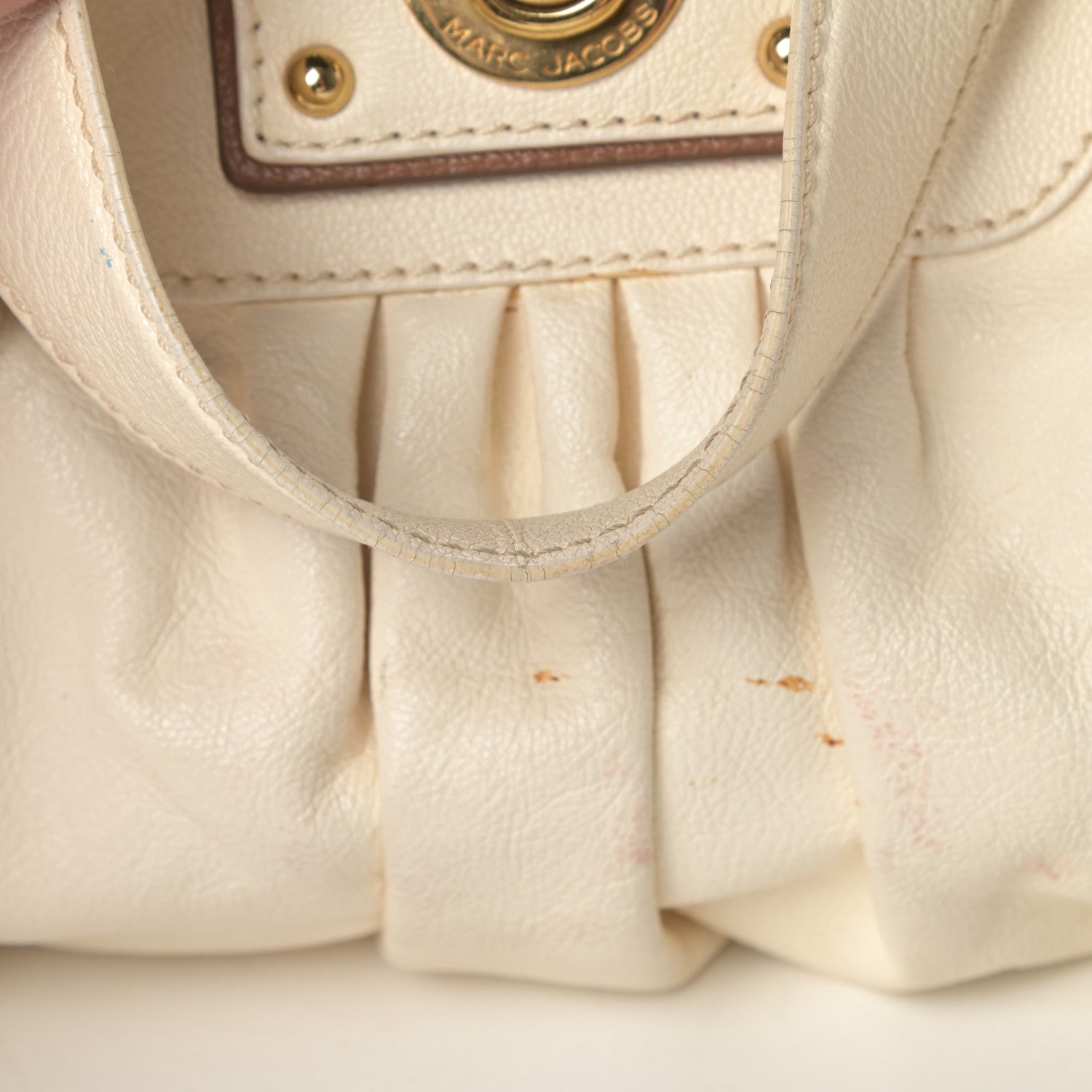 Marc Jacobs Calfskin Bal Harbour Satchel Eggshell 12 of 18