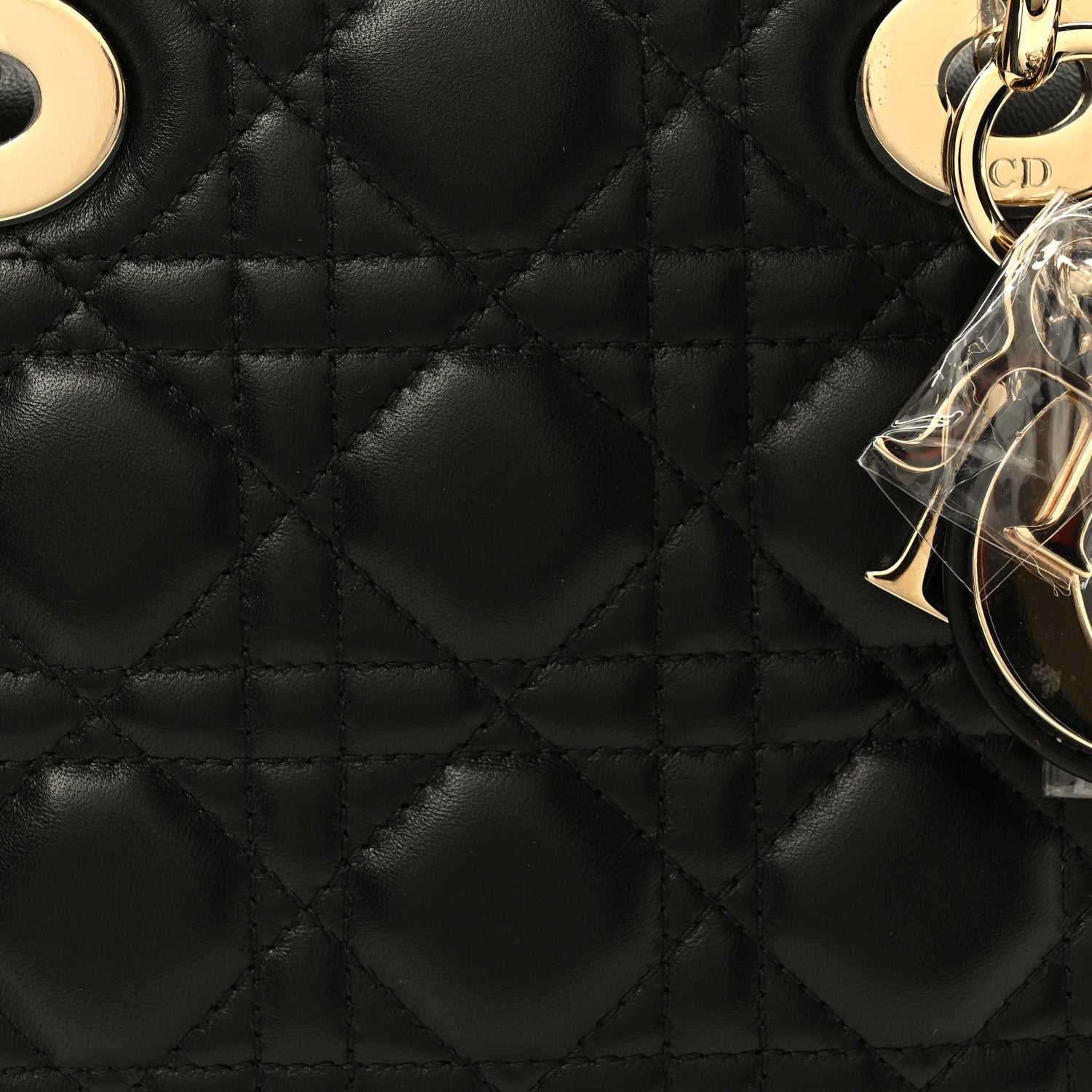 Christian Dior Lambskin Cannage Small My ABCDior Lady Dior Black 7 of 9