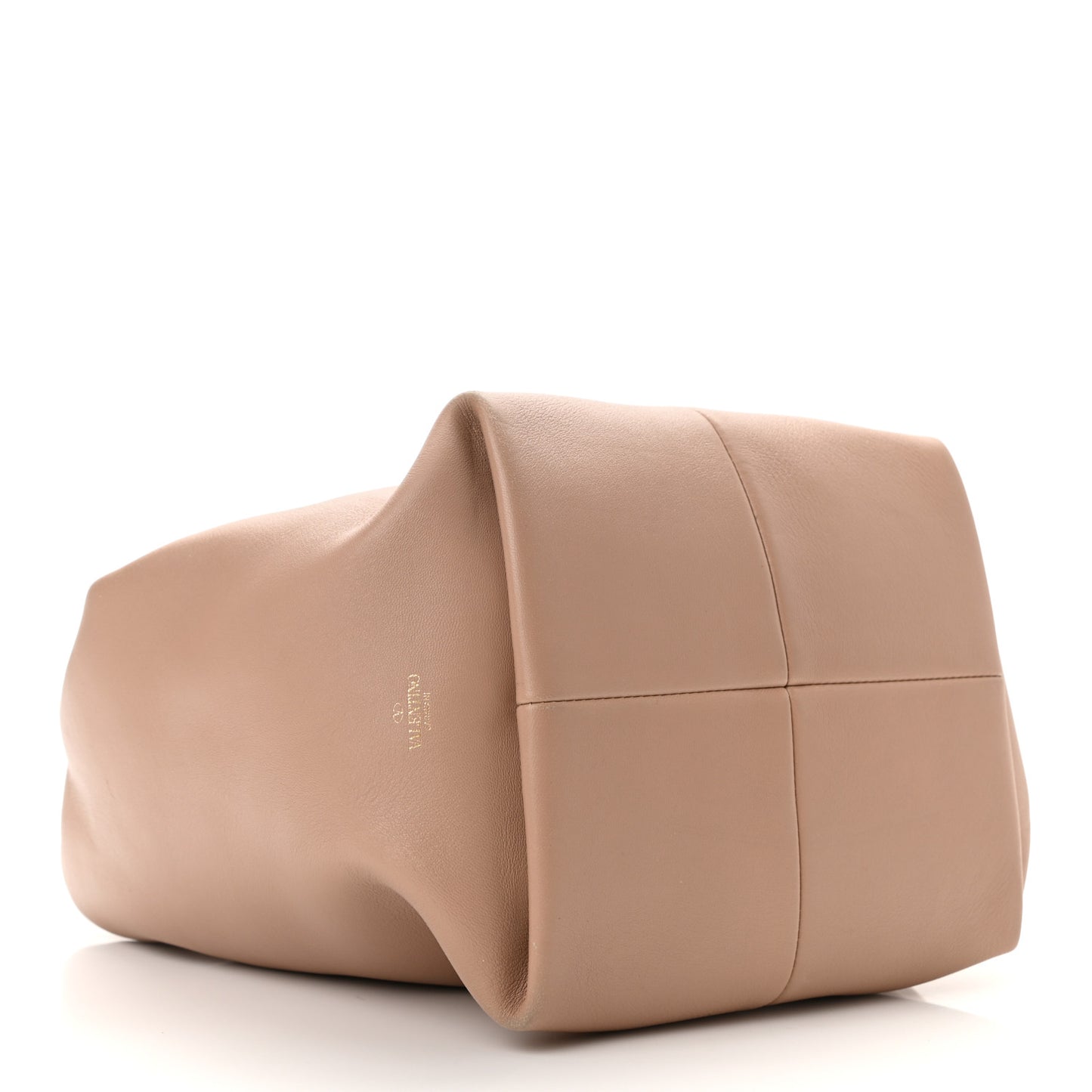 Nappa Small Roman Stud Hobo Rose Cannelle