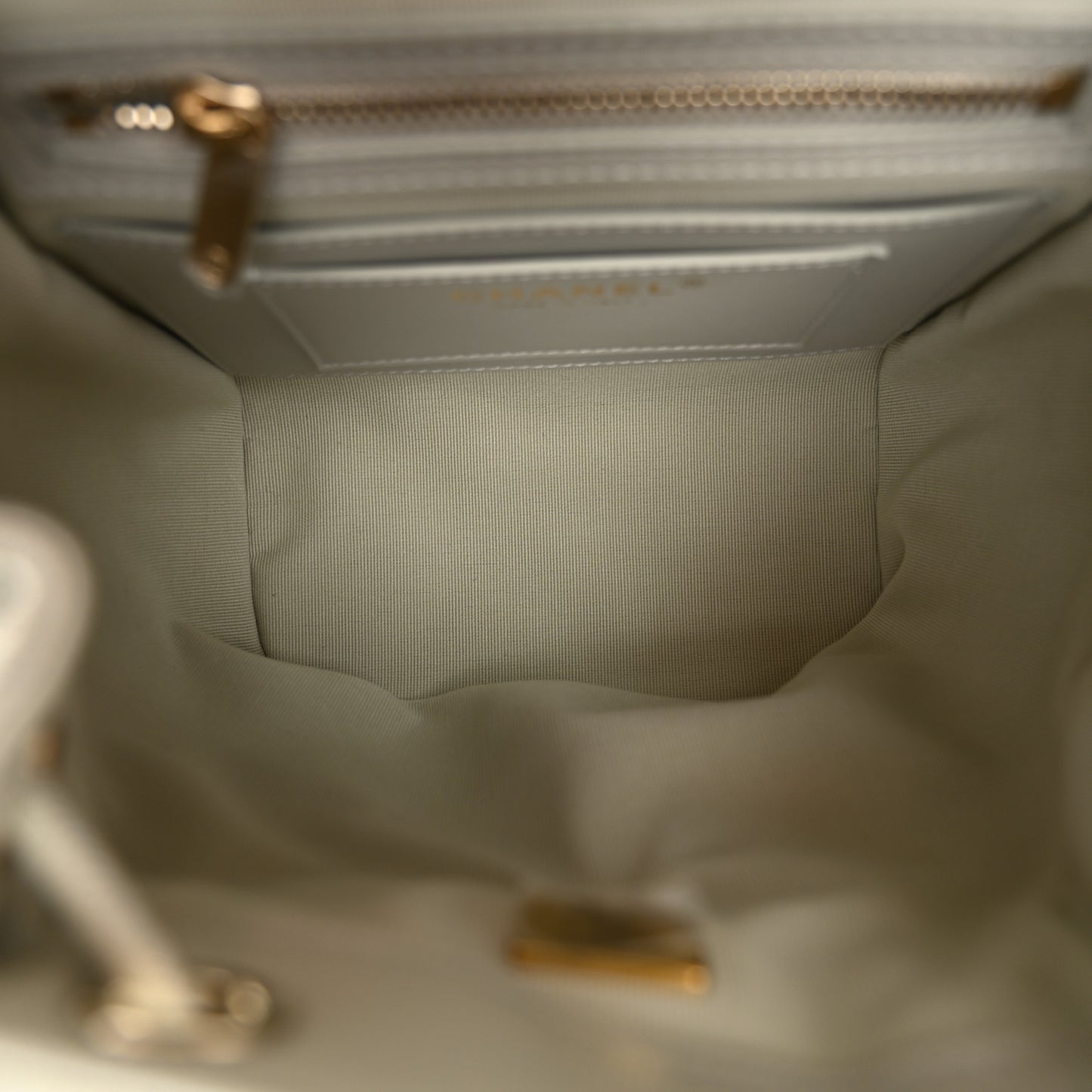 Caviar Quilted Mini Urban Spirit Backpack Light Grey