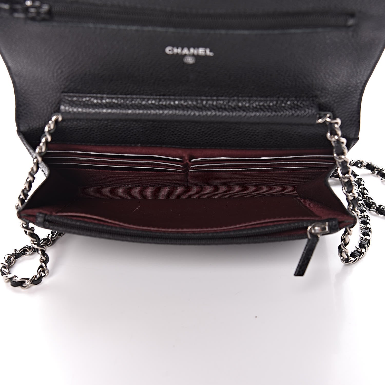 Chanel Caviar Quilted Wallet On Chain WOC Black 5 of 14