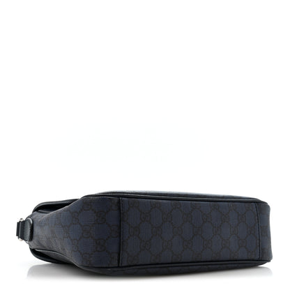 Gucci Tender GG Supreme Monogram Textured Dollar Calfskin Ophidia Messenger Bag Dark Blue 4 of 13