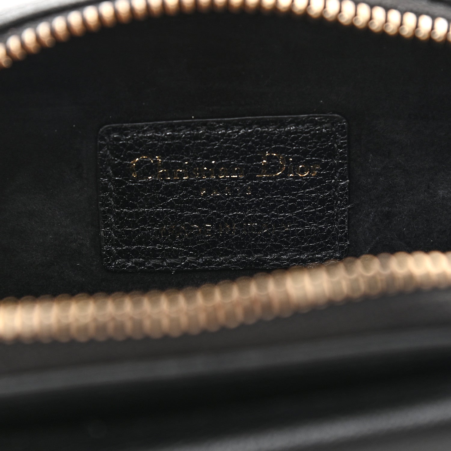 Christian Dior Goatskin Mini Saddle Shoulder Strap Pouch Black 6 of 8