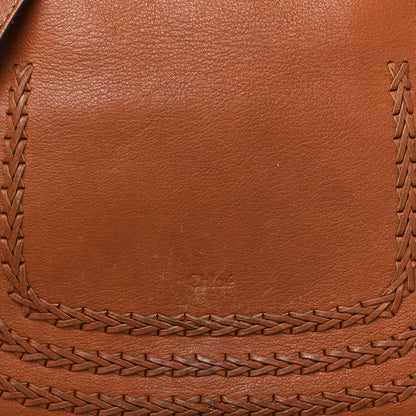 Chloe Calfskin Studded Medium Marcie Satchel Caramel 8 of 15