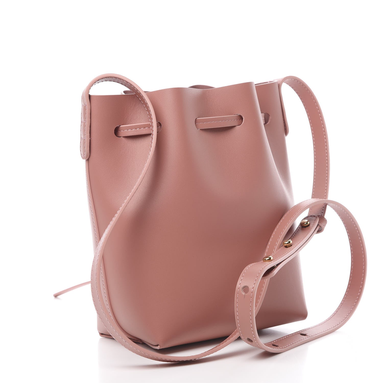 Mansur Gavriel Calfskin Mini Mini Bucket Bag Blush 3 of 10