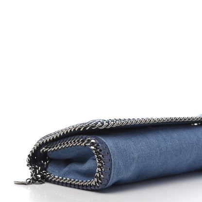 Stella McCartney Eco Denim Embroidered Zigarette Falabella Crossbody Blue 6 of 10