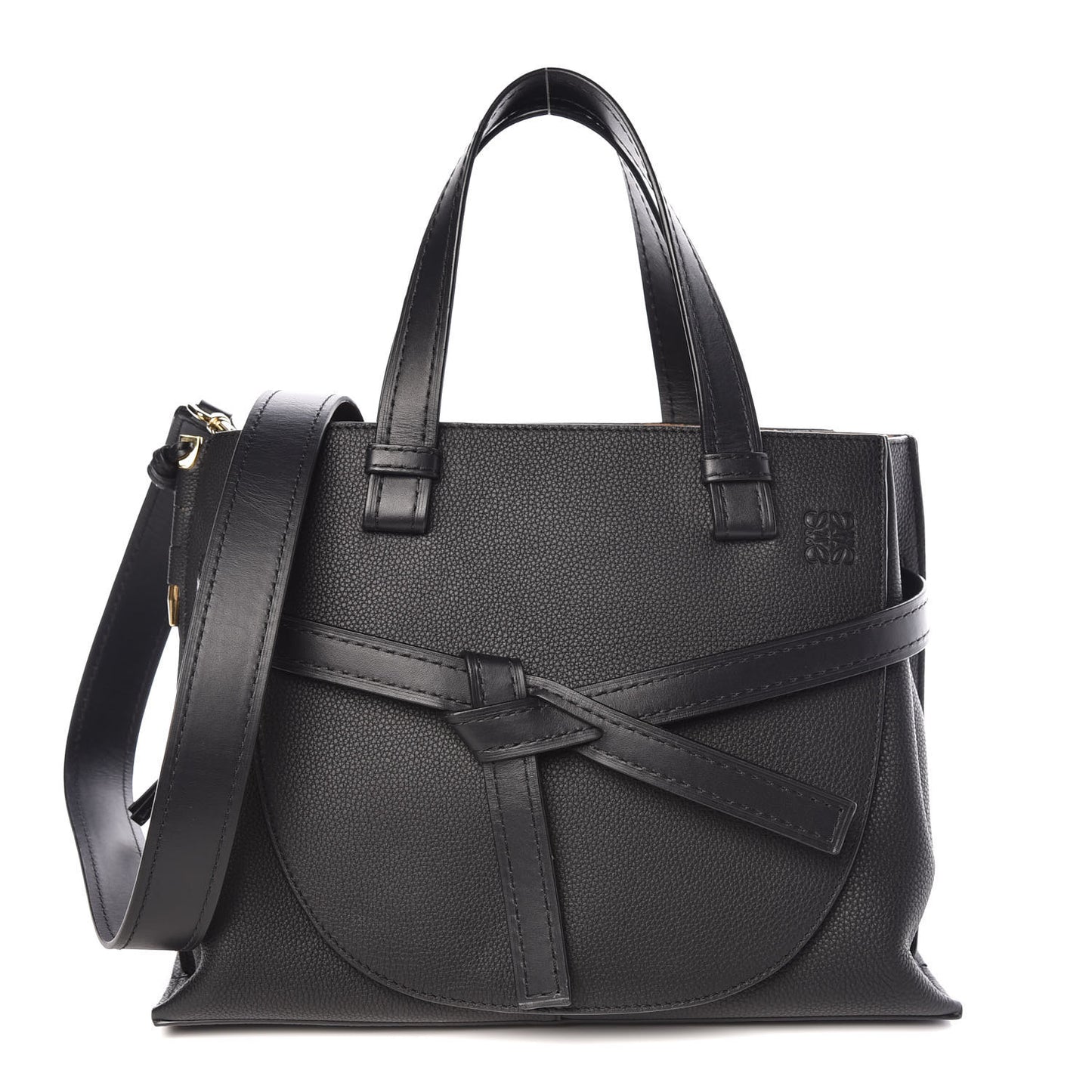 Calfskin Small Gate Tote Black
