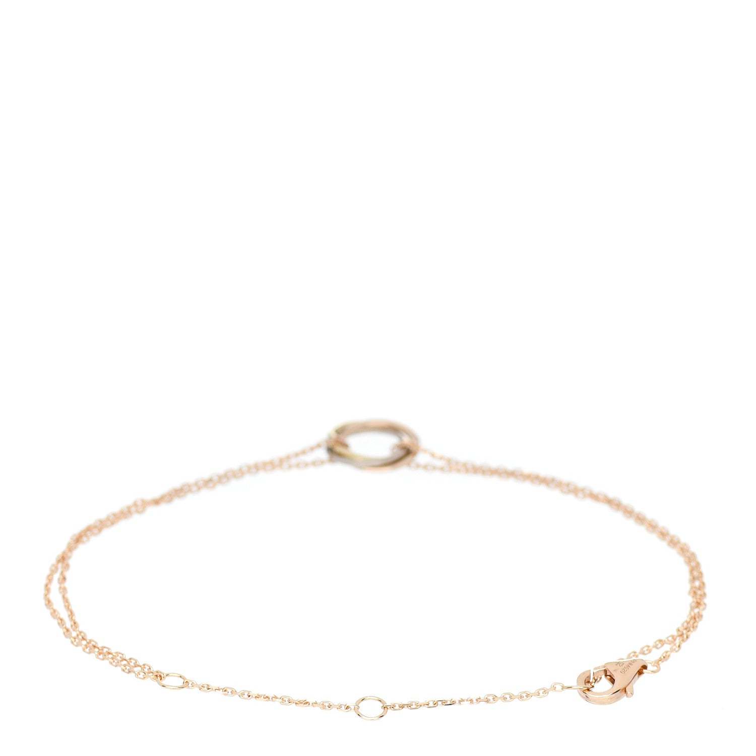 Cartier 18K Pink Yellow White Gold Trinity Bracelet 2 of 4