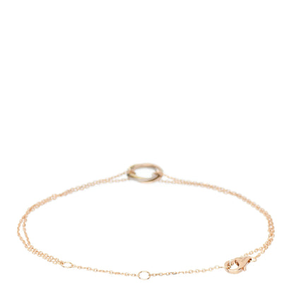 Cartier 18K Pink Yellow White Gold Trinity Bracelet 2 of 4