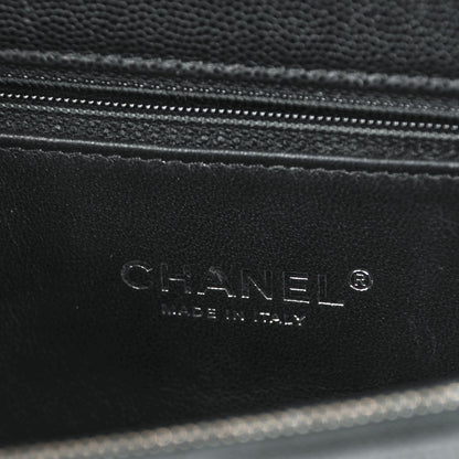 Chanel Caviar Lizard Quilted Medium Coco Handle Flap Black 7 of 8