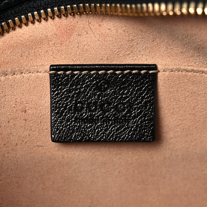 Gucci Monogram Matelasse Diagonal Small GG Marmont Chain Shoulder Bag Beige Black 6 of 15