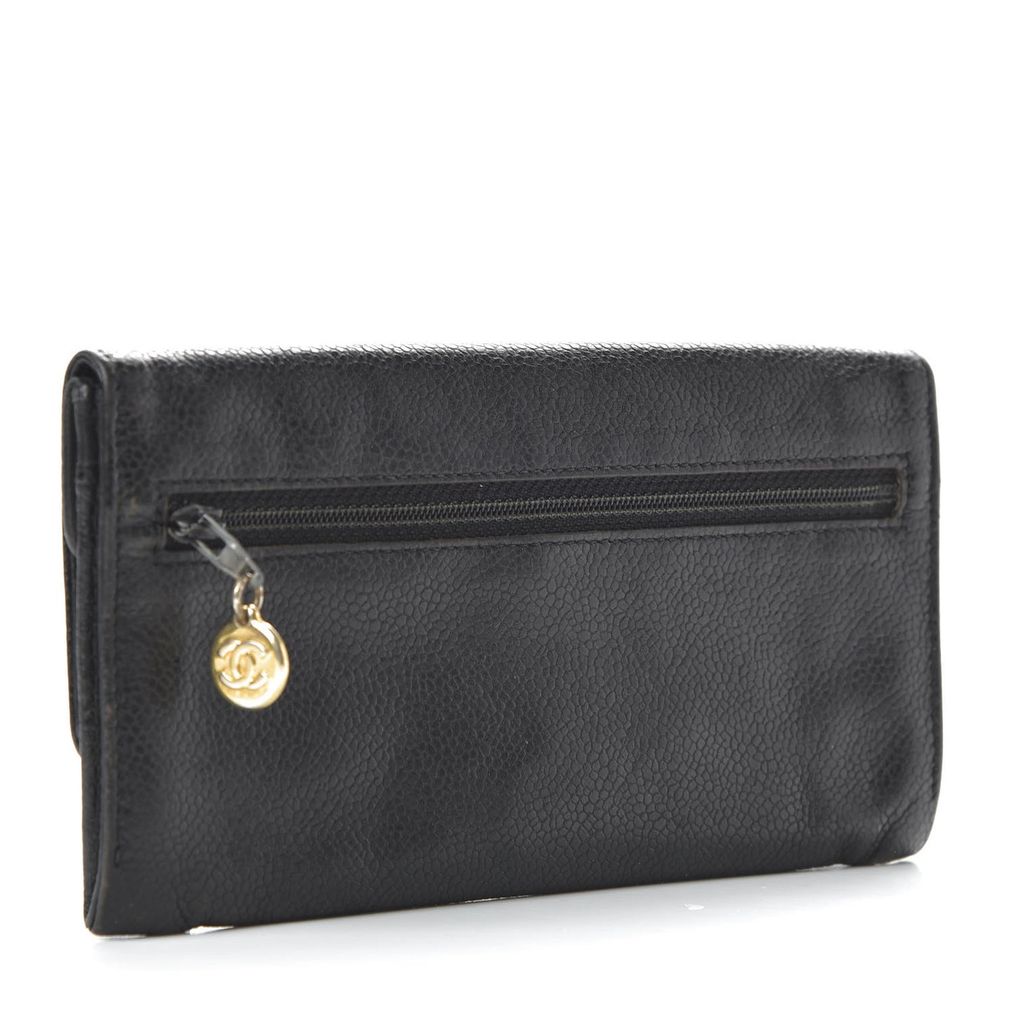 Caviar Timeless CC Flap Wallet Black