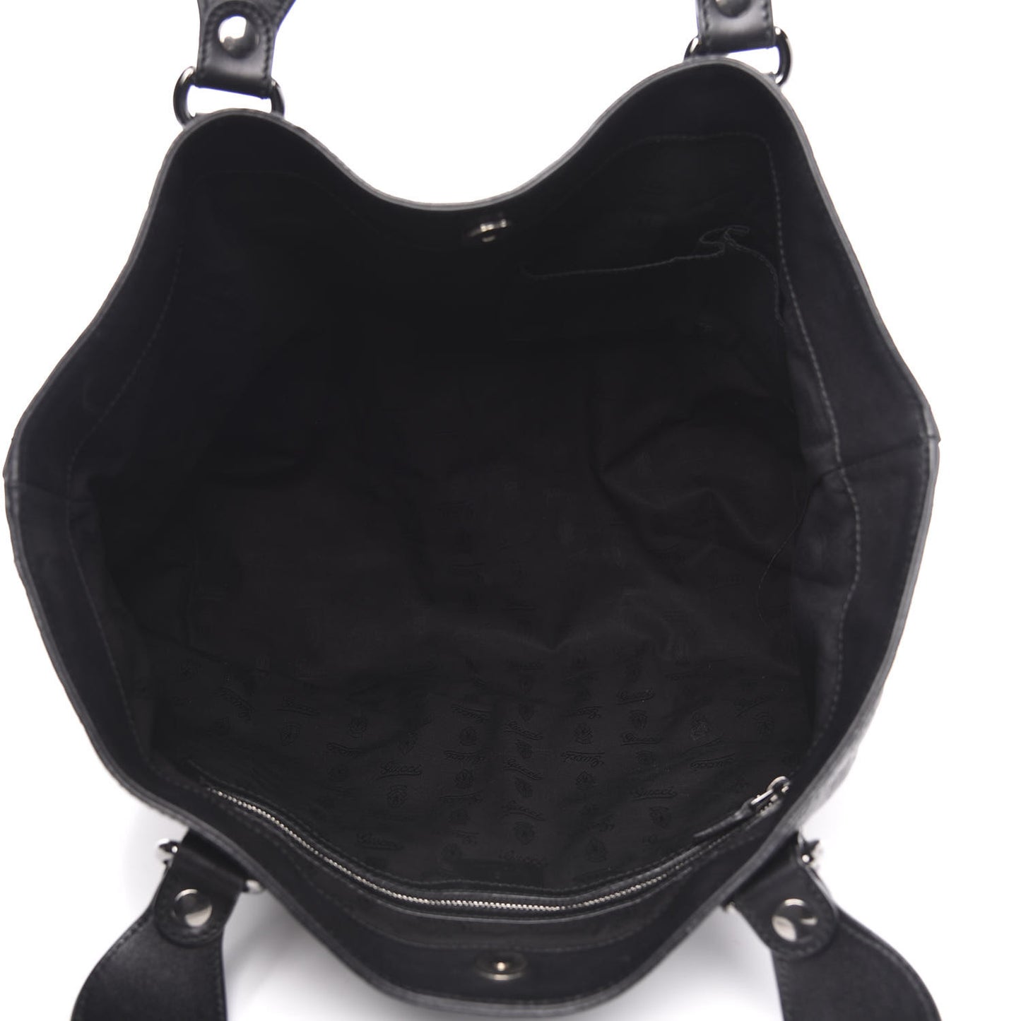 Guccissima Medium Icon Bit Tote Black
