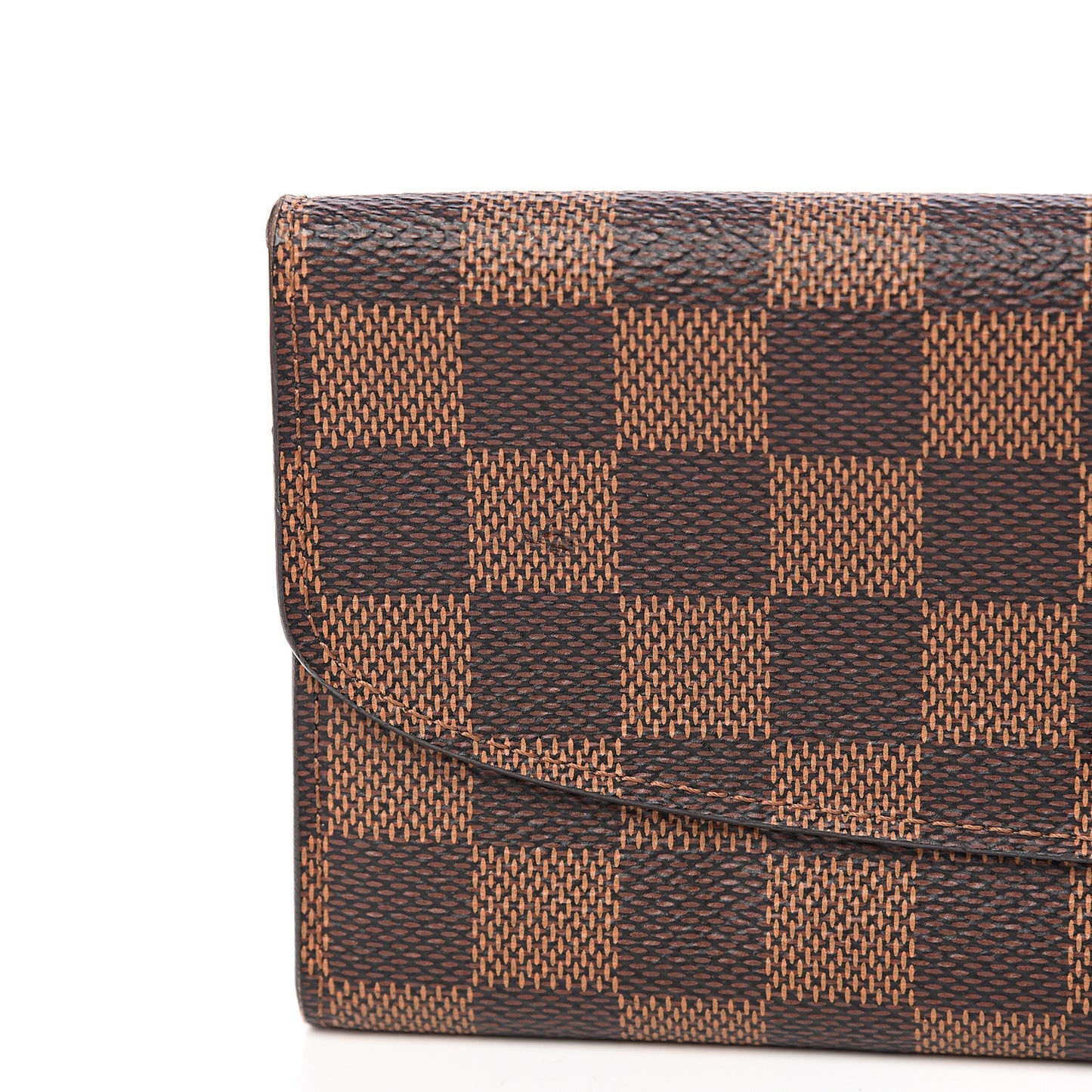 Damier Ebene Emilie Wallet Red