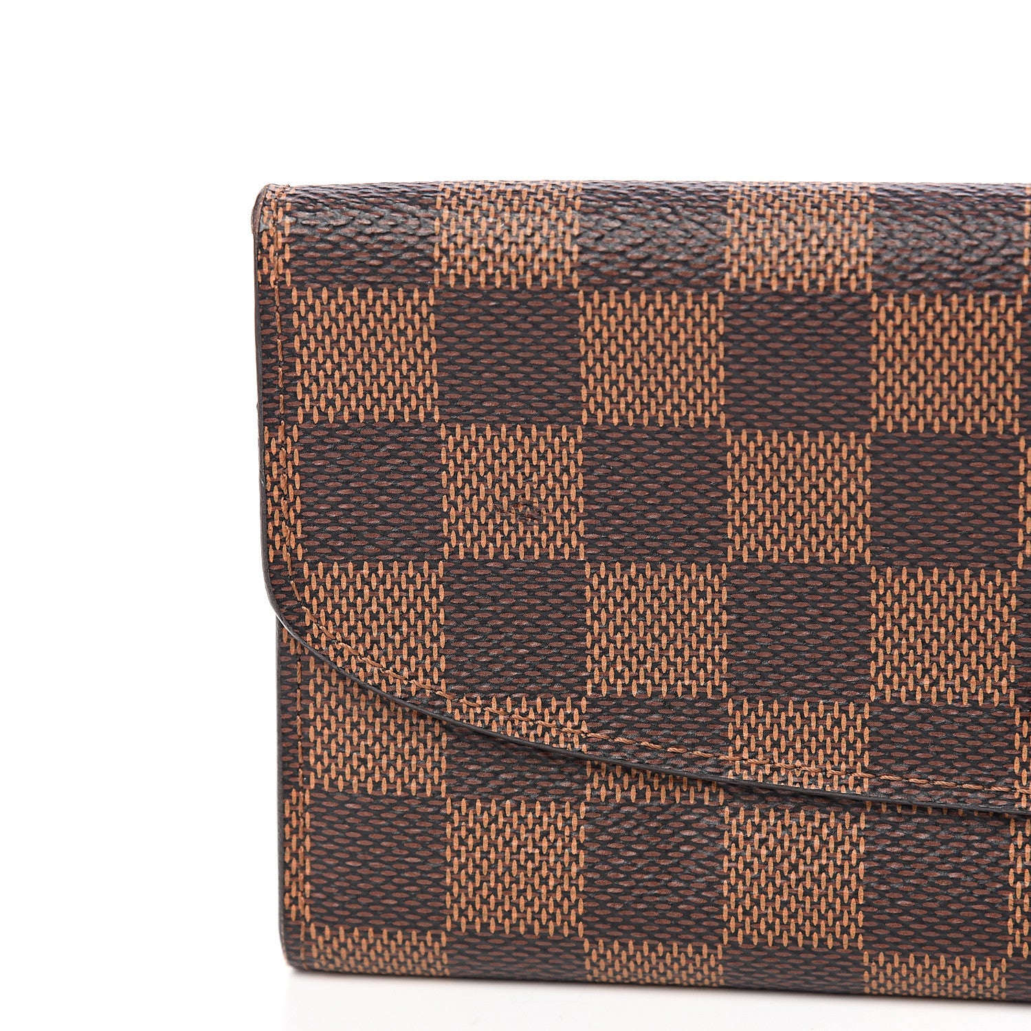 Louis Vuitton Damier Ebene Emilie Wallet Red 6 of 7