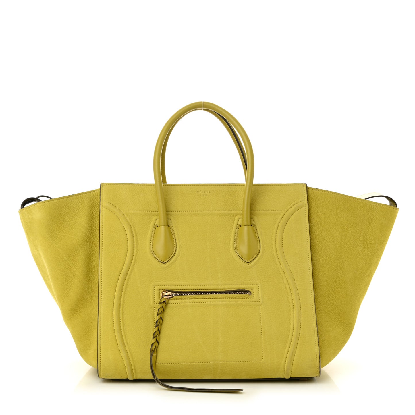 Nubuck Medium Phantom Luggage Chartreuse