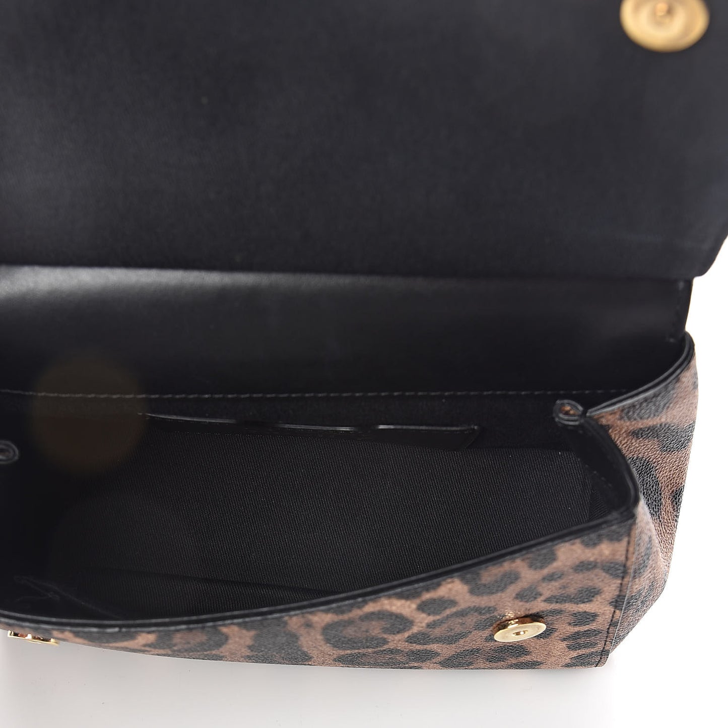 Dauphine Leopard Print Mini Miss Sicily Satchel Black