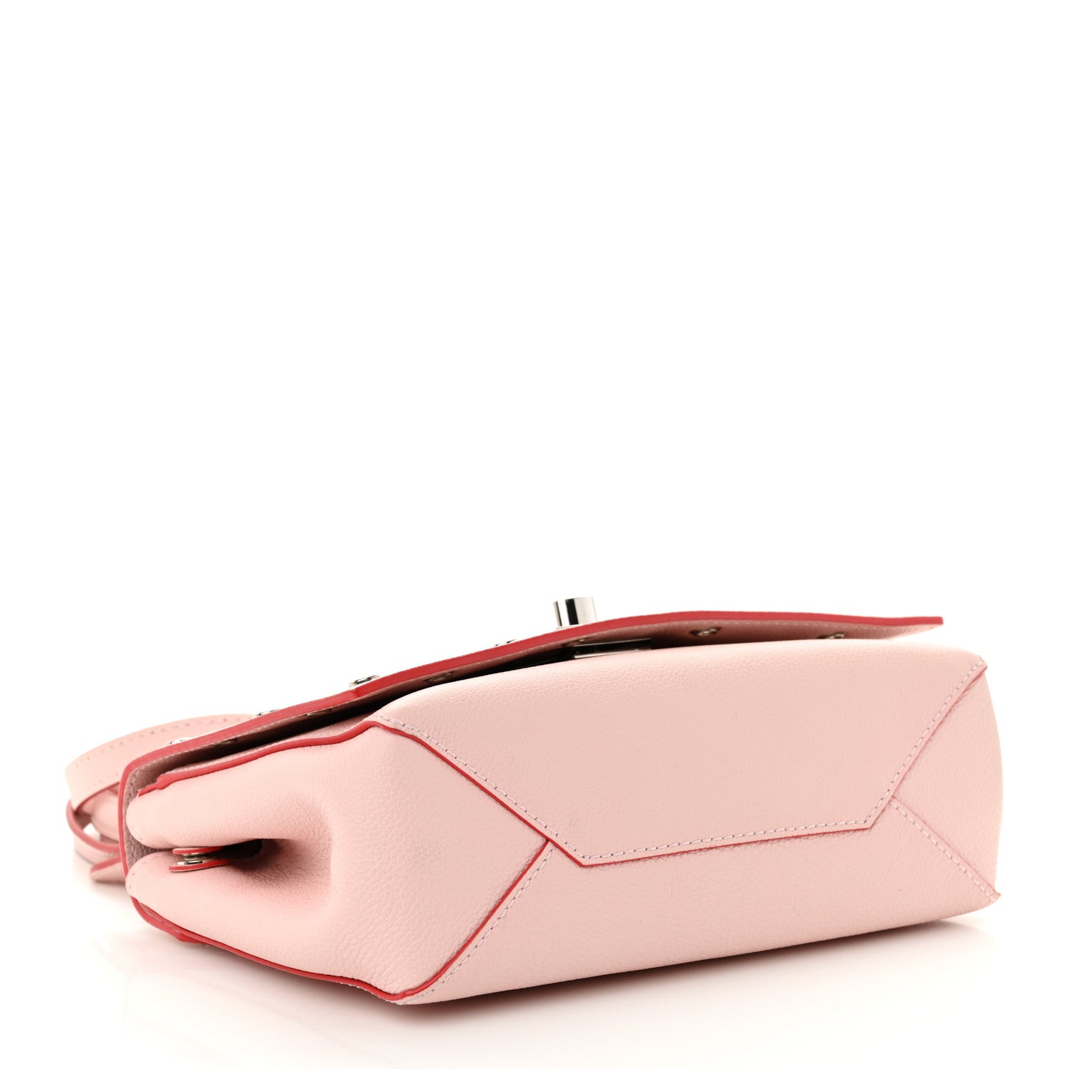 Louis Vuitton Soft Calfskin Lockme II Chain Rivets BB Rose Ballerine 4 of 9