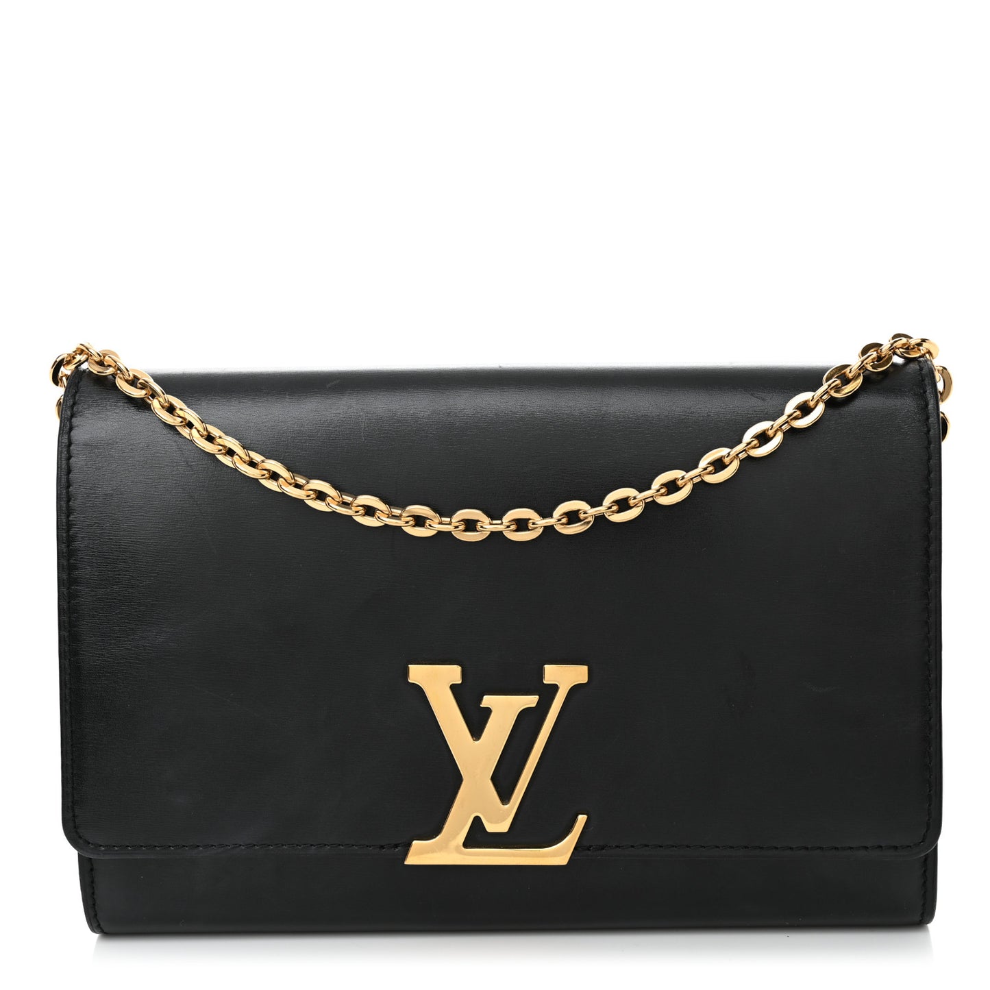 Calfskin Chain Louise GM Black