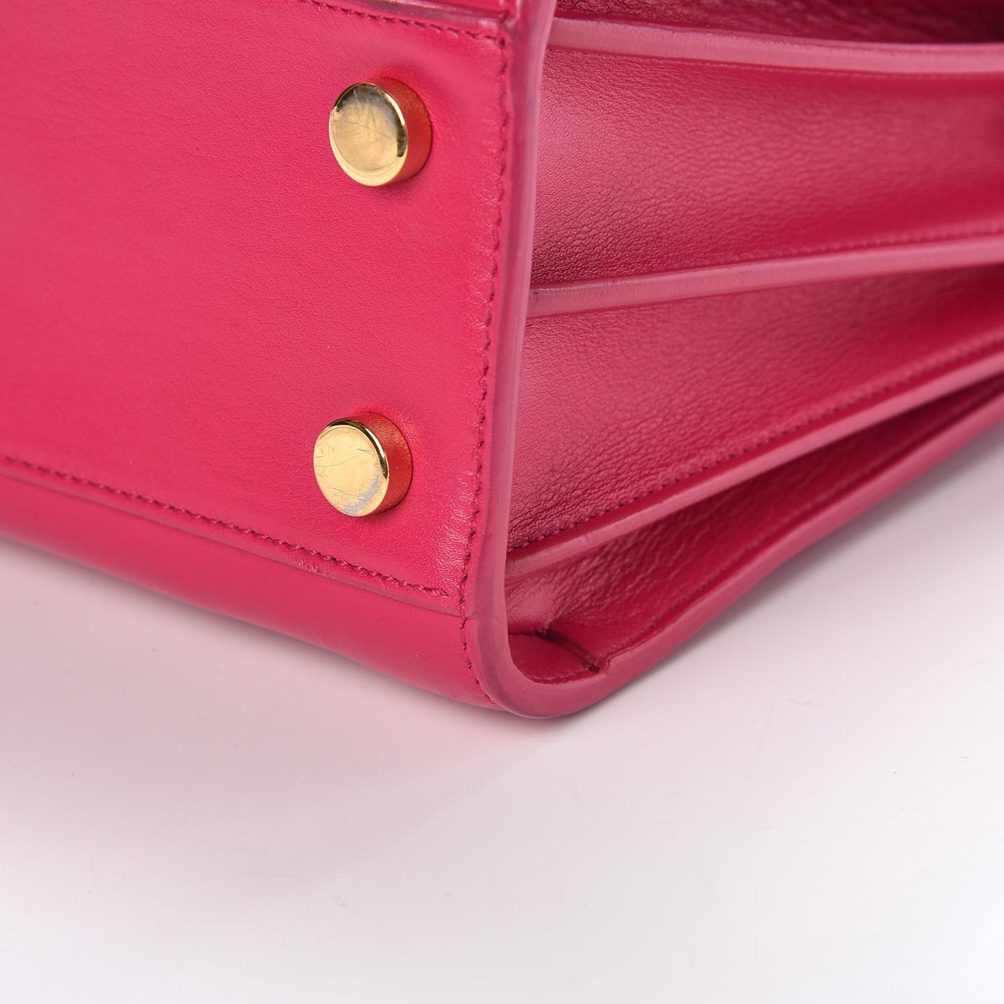 Calfskin Nano Sac De Jour Lipstick Fuchsia