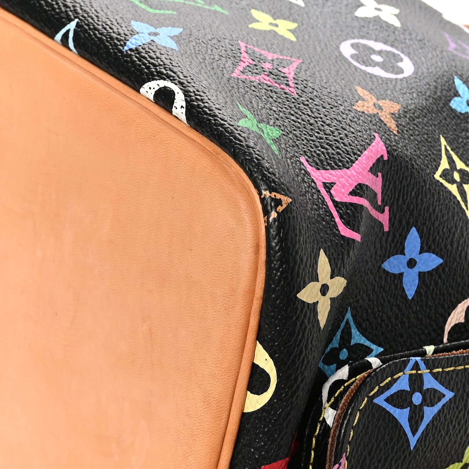 Louis Vuitton Monogram Multicolor Petit Noe Black 9 of 11