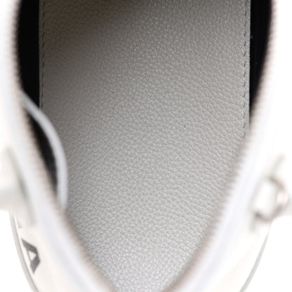 Balenciaga Grained Calfskin XXS Ville Top Handle Bag White Black 5 of 10