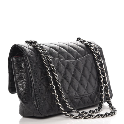 Chanel Caviar Quilted Medium Double Flap Black 4 of 18