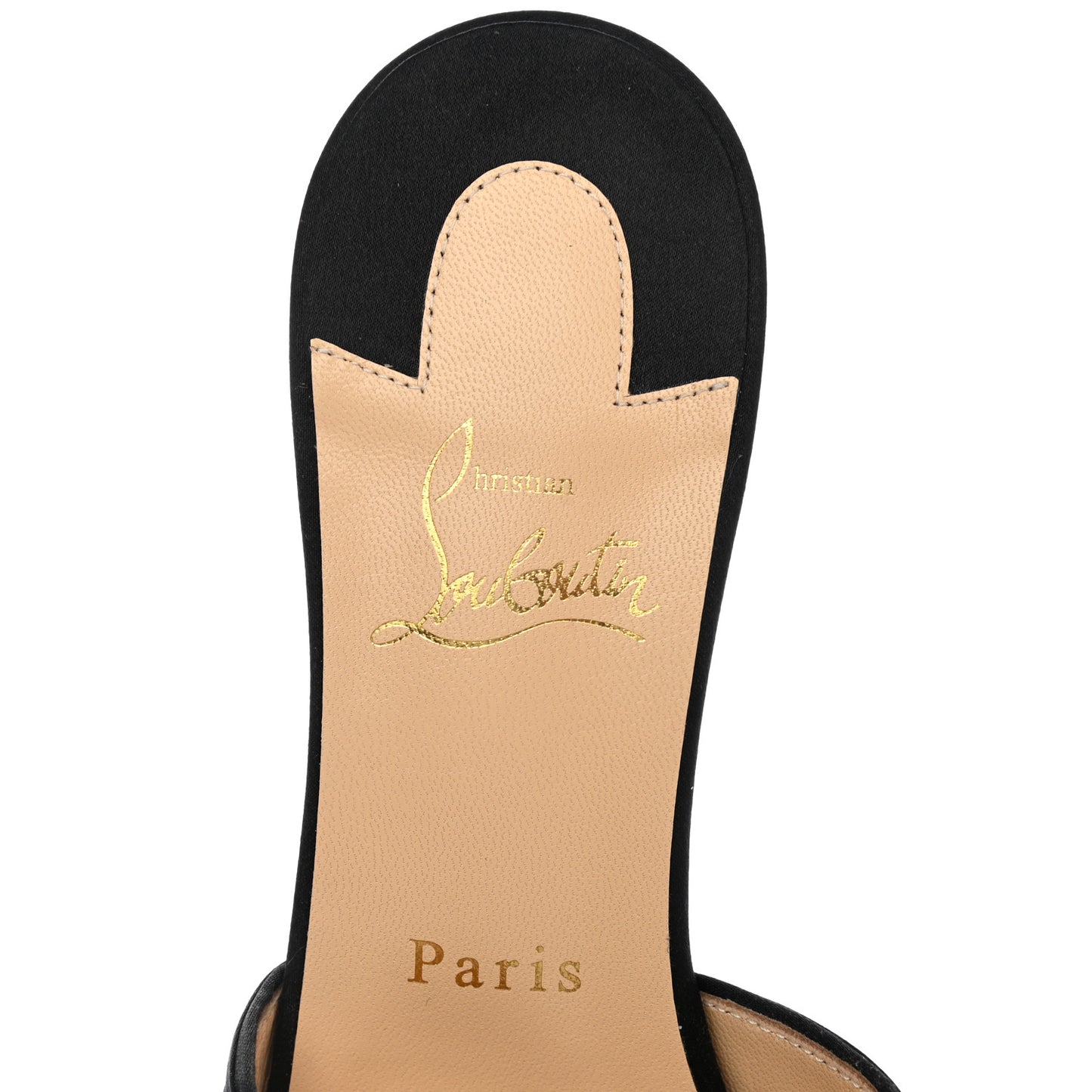 Crepe Satin Nicol Is Back 85 Slide Sandals 39.5 Black
