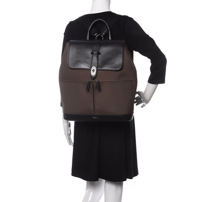 Mulberry Nylon Calfskin Reston Backpack Dark Green Black 2 of 8