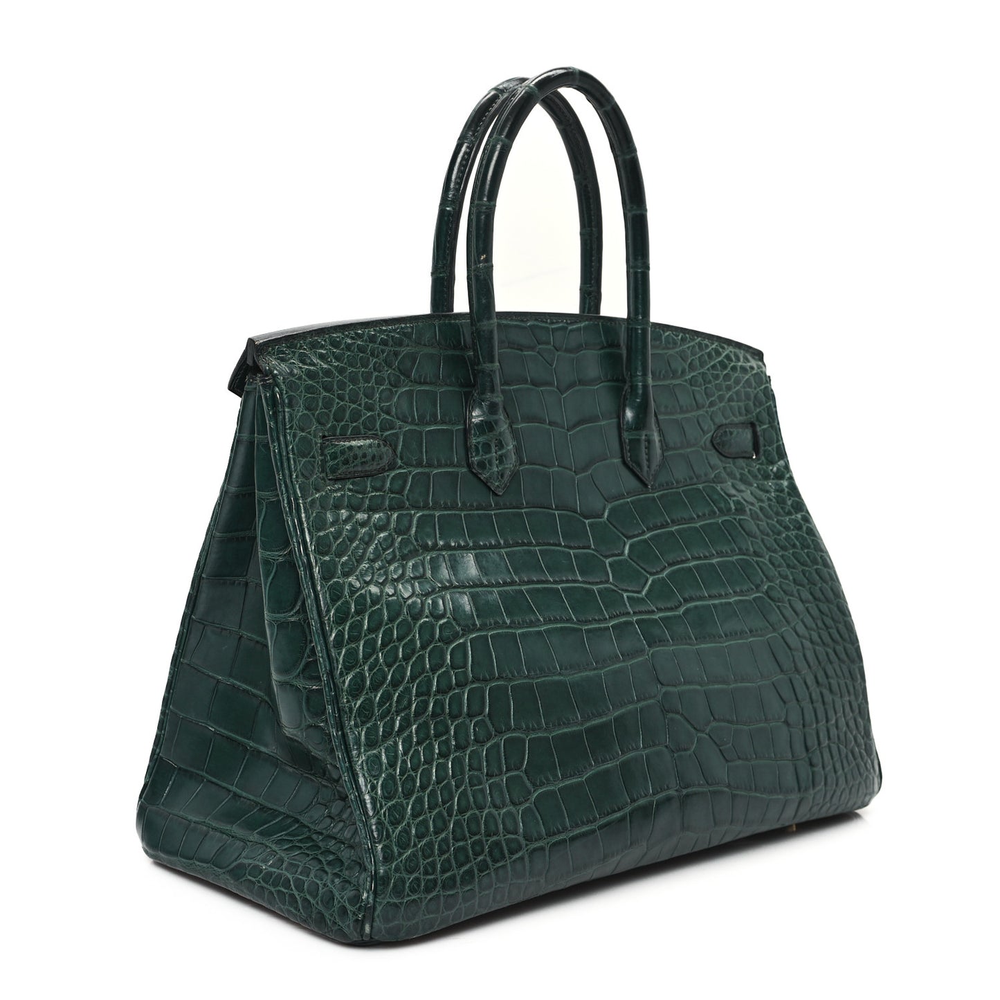 Matte Alligator Birkin 35 Vert Titien
