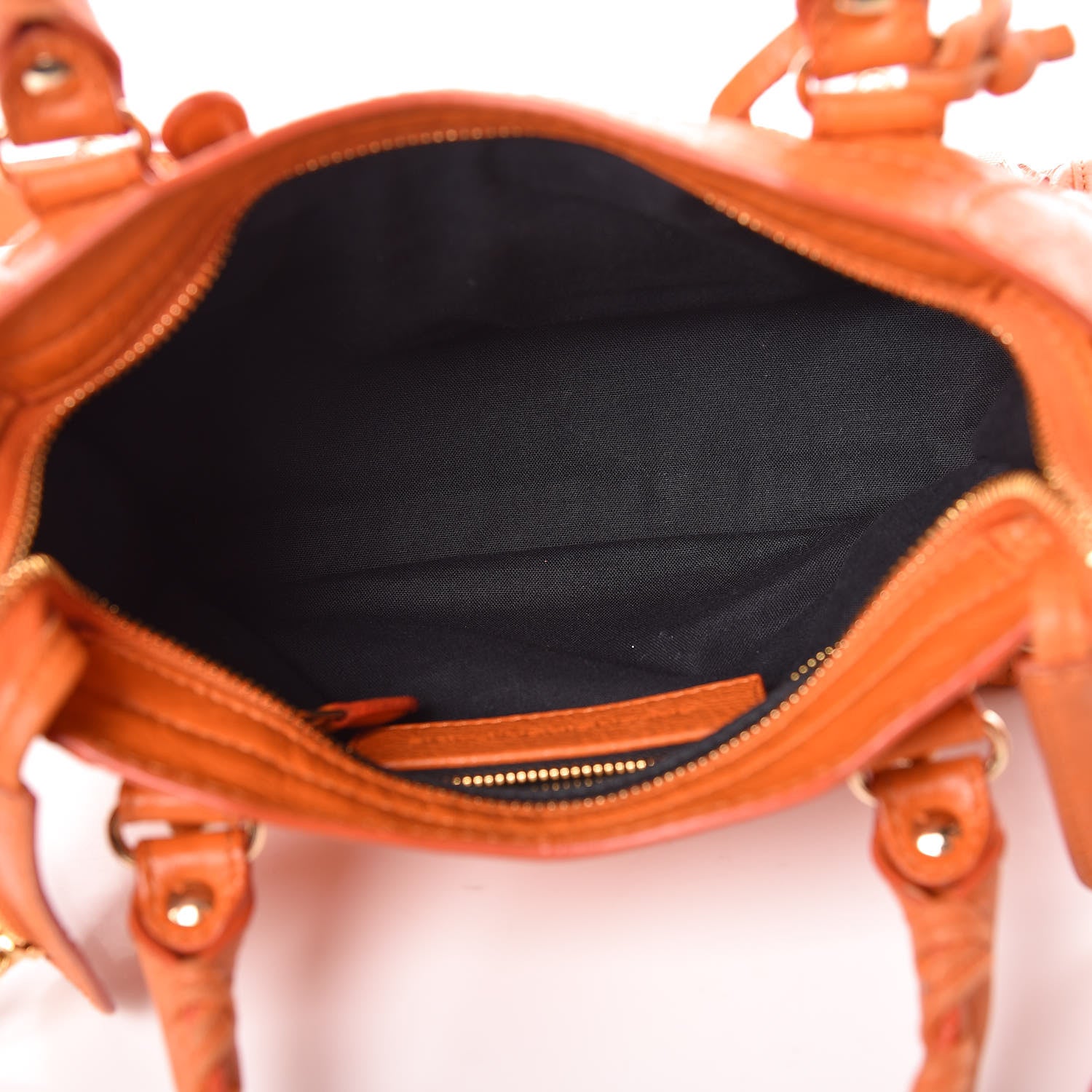 Balenciaga Agneau Giant 12 Gold Hardware Mini City Tangerine 4 of 6
