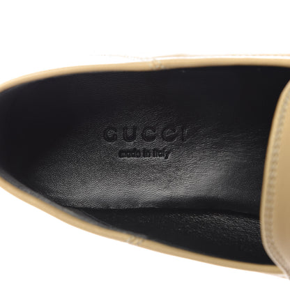 Gucci Lambskin Womens Brixton Horsebit Loafers 35 Wheat 7 of 10