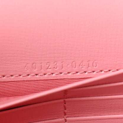 Gucci Azalea Calfskin Enamel Mini Dionysus Chain Wallet New Cherry Red Wild Rose Off White 7 of 10