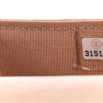 Chanel Lambskin Quilted Top Handle Flap Coin Purse With Chain Beige 8 of 11