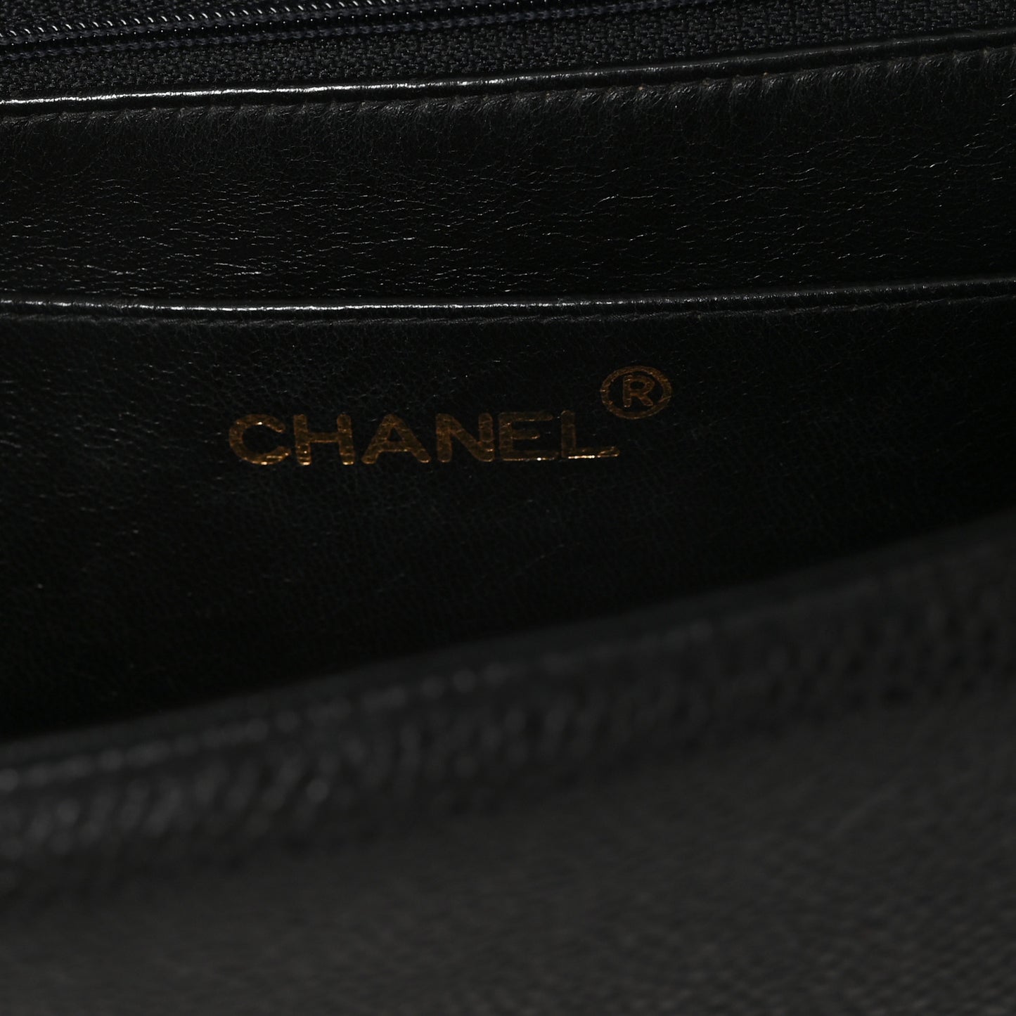 Caviar Vertical Quilted Kelly Flap Bag Black
