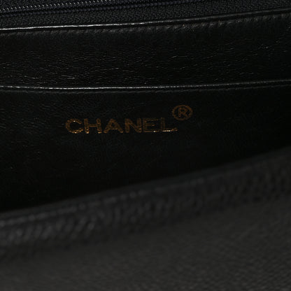 Chanel Caviar Vertical Quilted Kelly Flap Bag Black 6 of 11