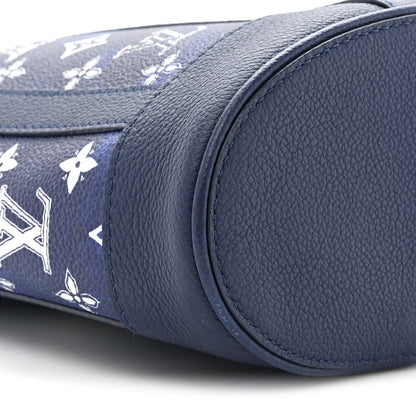 Louis Vuitton Cowhide Monogram Bandana Randonnee PM Blue 8 of 8
