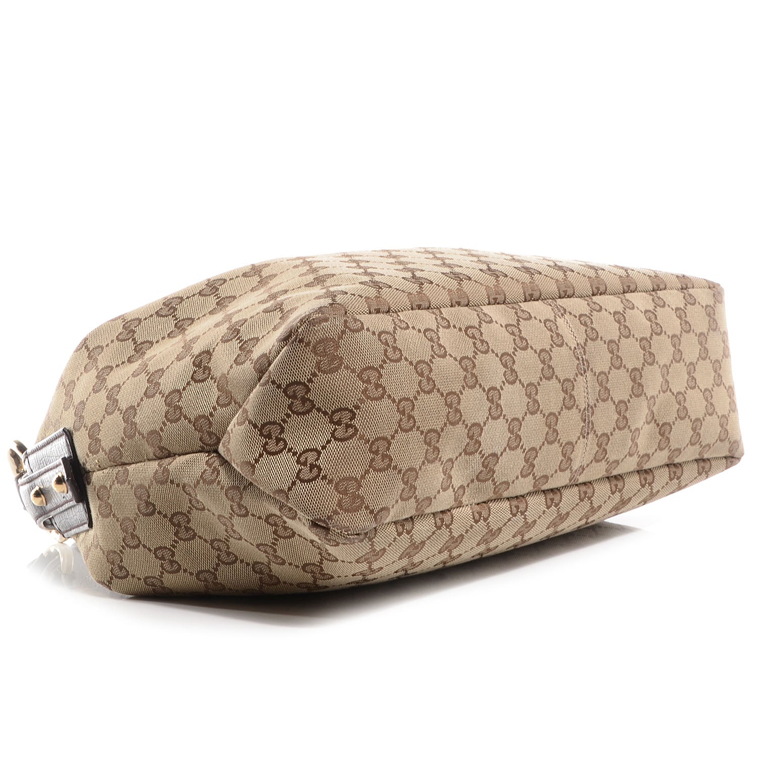 Gucci Monogram Medium Horsebit Chain Hobo Brown 4 of 7