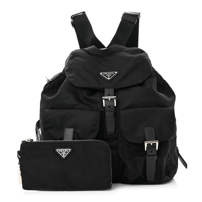 Prada Re-Nylon Tessuto Saffiano Medium Backpack Black 3 of 11