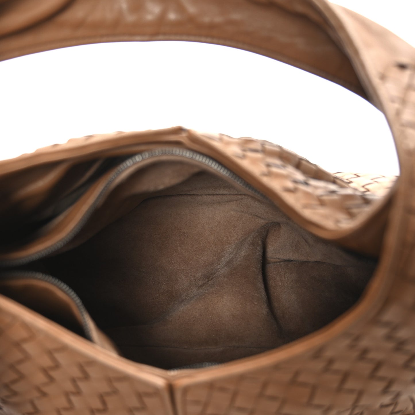 Nappa Intrecciato Ball Hobo Noce